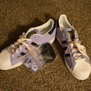 adidas Dust Purple Suede Superstars NWT